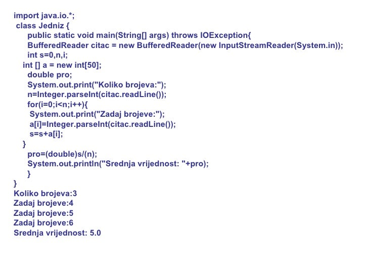 java programski jezik